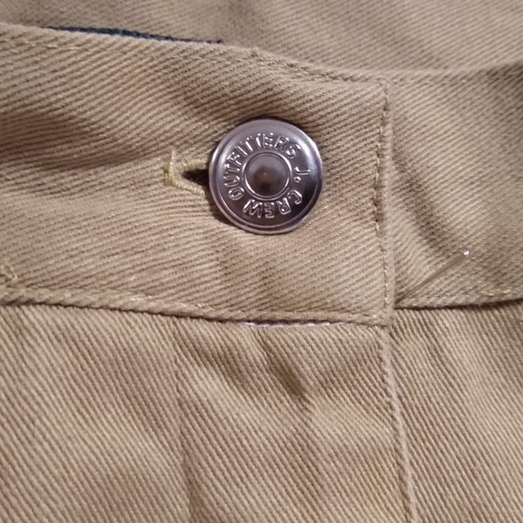 VINTAGE 80s, J Crew, button-fly, Tan Khaki SKIRT, 100% Cotton, Size12, EUC - Picture 5 of 10